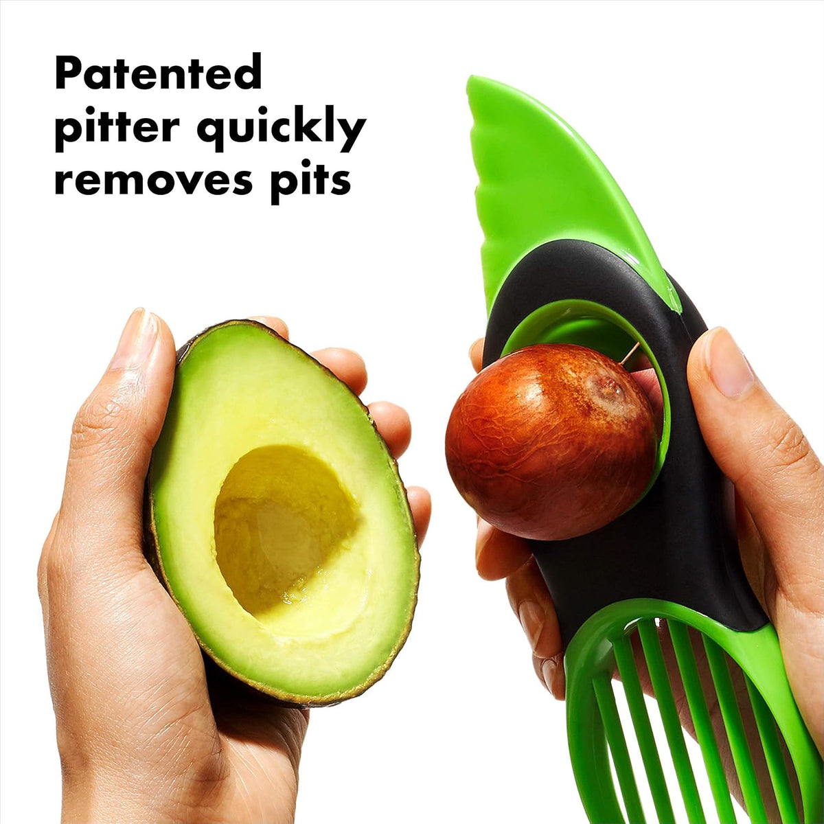 Good Grips 3-in-1 Avocado Slicer,Green/Black,0 & Prepworks by Progressive Fresh Guacamole ProKeeper with Air Tight Lid