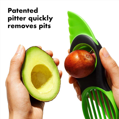 Good Grips 3-in-1 Avocado Slicer,Green/Black,0 & Prepworks by Progressive Fresh Guacamole ProKeeper with Air Tight Lid