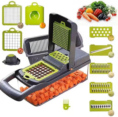 Vegetable Chopper, Vegetable Dicer,Vegetable Slicer,Vegetable Peeler, Vegetable Cutter, Food Chopper, Fruit Slicer, Kitchen Gadgets & Accessories(14 in 1)