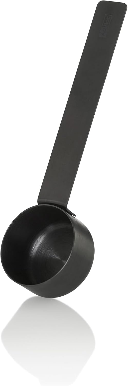 Moro Coffee Measurer, Black, Stainless Steel Measuring Spoon 7g, Precise Coffee Portion Measurement for Ground or Instant Coffee
