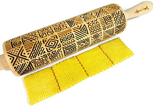 HEARTS EMBOSSING ROLLING PIN WOODEN ROLLING PIN for EMBOSSED COOKIES with LOVE HEARTS