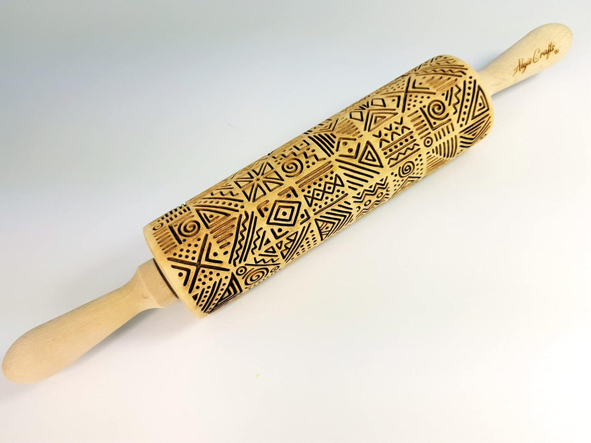 HEARTS EMBOSSING ROLLING PIN WOODEN ROLLING PIN for EMBOSSED COOKIES with LOVE HEARTS