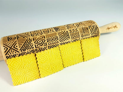HEARTS EMBOSSING ROLLING PIN WOODEN ROLLING PIN for EMBOSSED COOKIES with LOVE HEARTS