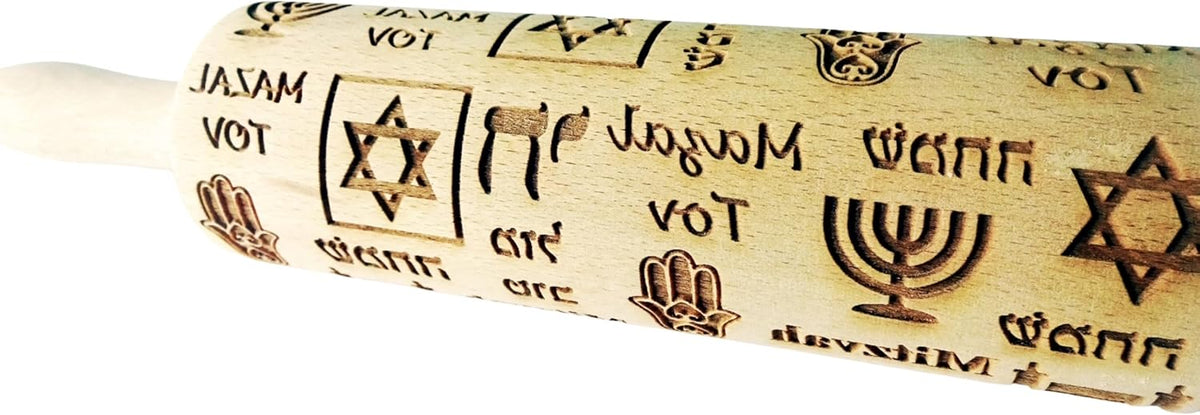 HEARTS EMBOSSING ROLLING PIN WOODEN ROLLING PIN for EMBOSSED COOKIES with LOVE HEARTS