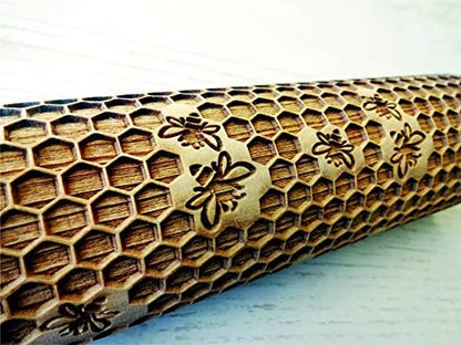 HEARTS EMBOSSING ROLLING PIN WOODEN ROLLING PIN for EMBOSSED COOKIES with LOVE HEARTS