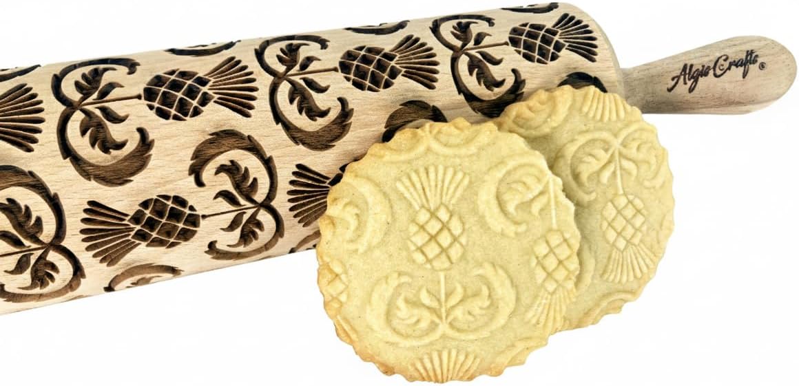 HEARTS EMBOSSING ROLLING PIN WOODEN ROLLING PIN for EMBOSSED COOKIES with LOVE HEARTS