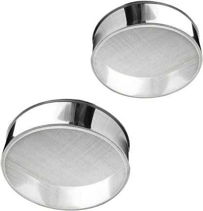 Sieve Fine Mesh, Stainless Steel Round Sifter for Baking, Flour Sieve, 8 Inch 40 Mesh and 6 Inch 60 Mesh, 2PCS