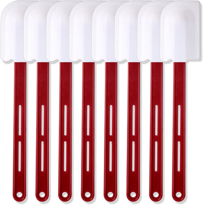 4 Pcs Commercial Rubber Spatula Heat Resistant, 10 Inch, 14 Inch