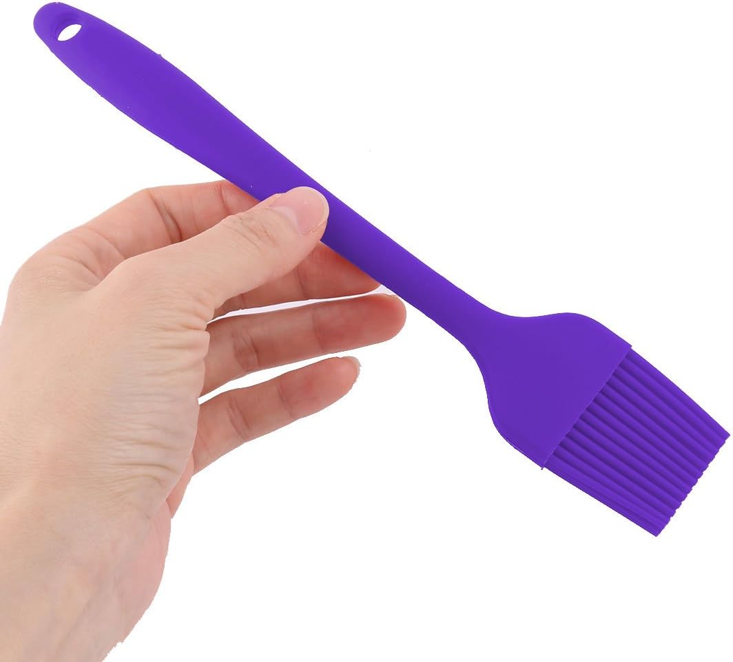Silicone Family Bakery Cookie Cake Baking Tool Cream Butter Pastry Brush Pink