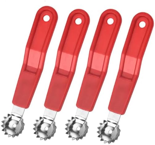 4 Pcs Stainless Steel Tomato Corer & Strawberry Huller - Premium Fruit/Vegetable Seed Remover Tool for Kitchen, Dessert Prep, Salad Making