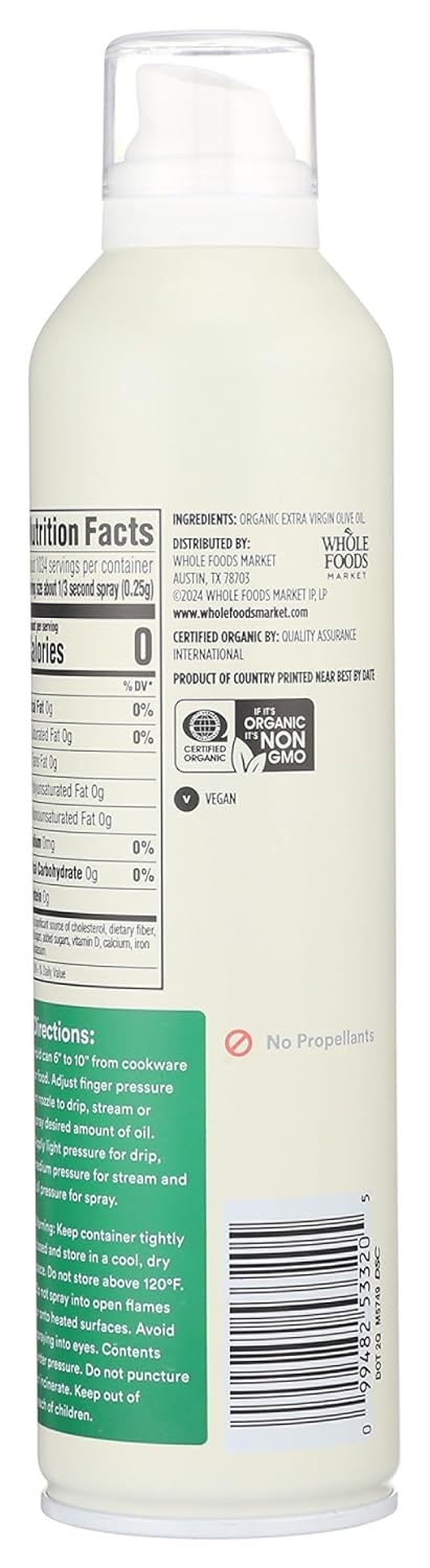Organic Extra Virgin Olive Oil Spray Value, 10 FZ
