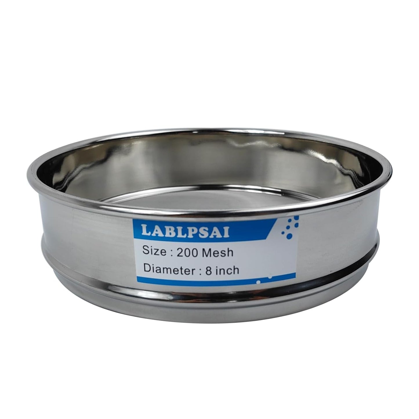 60 Mesh Lab Sieves 8" Diameter 304 Stainless Steel Wire Cloth Test Sieve for Industrial Laboratory Home