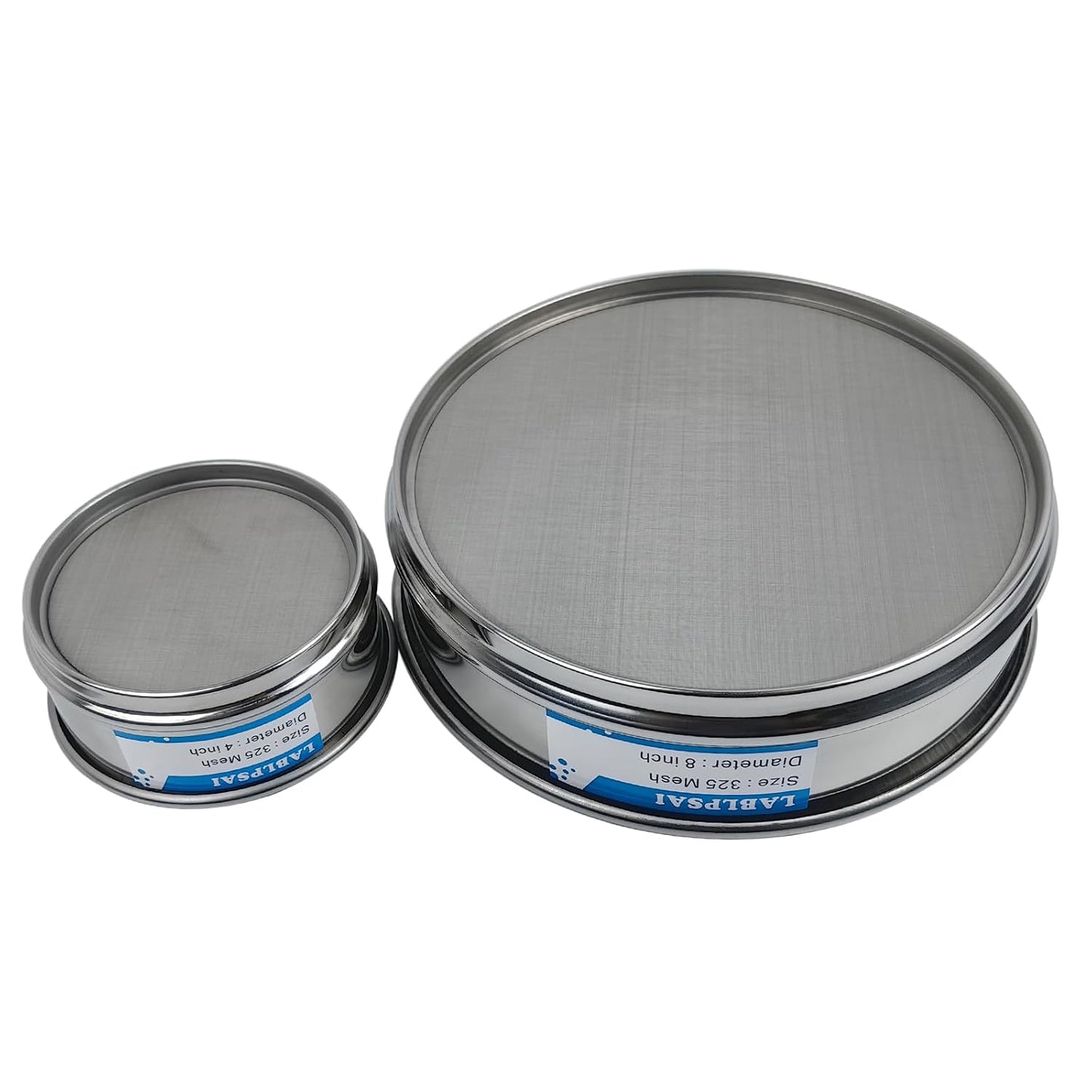 60 Mesh Lab Sieves 8" Diameter 304 Stainless Steel Wire Cloth Test Sieve for Industrial Laboratory Home