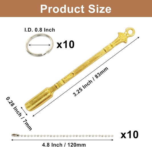 10 Pcs Mini Spoons, Colorful Metal Scoops with Rhinestone, 3 Inch | Solid Metal, Rhinestone Accents, Smooth Edges Protect Containers, Fits Narrow Jars And Bottles