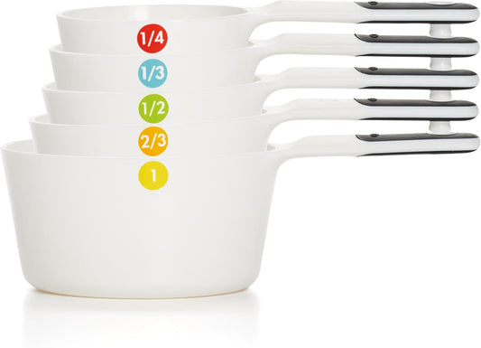 Good Grips 6-Piece Plastic Measuring Cups- White