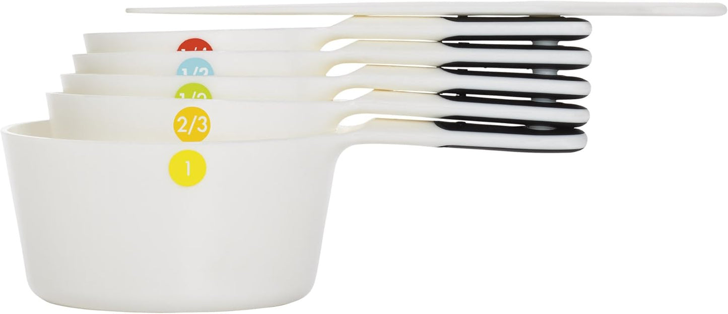 Good Grips 6-Piece Plastic Measuring Cups- White