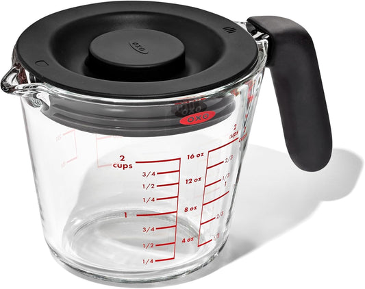 Good Grips 2 Cup Glass Measuring Cup with Lid