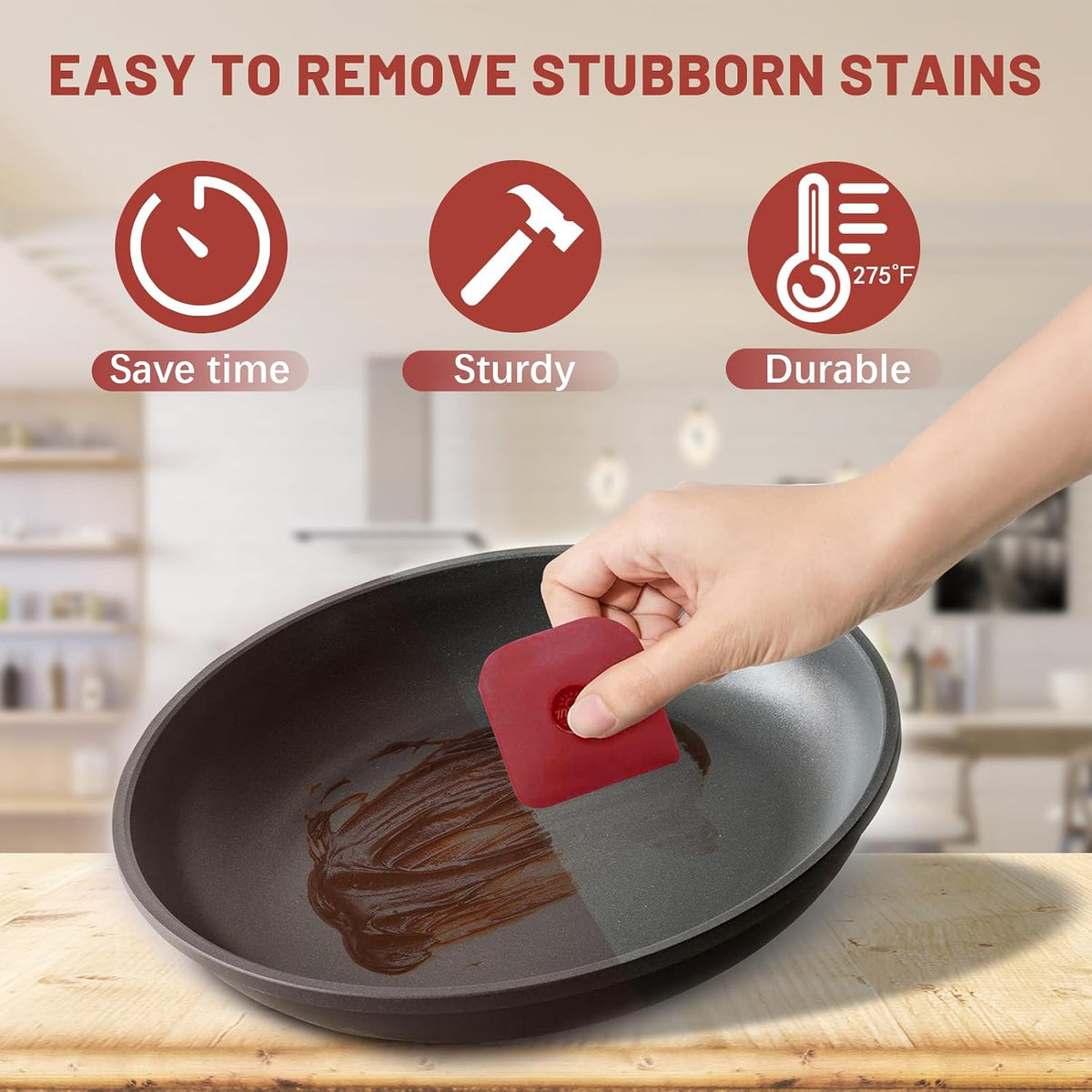 Pan Scraper Tool for Kitchen Pot Scraper