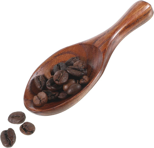 Wooden Coffee Scoop Bath Salt Scoop Multi-Purpose Kitchen Scooping Tool Home Kitchen Accessories Measuring for Coffee Beans Ground Beans or Tea Sugar