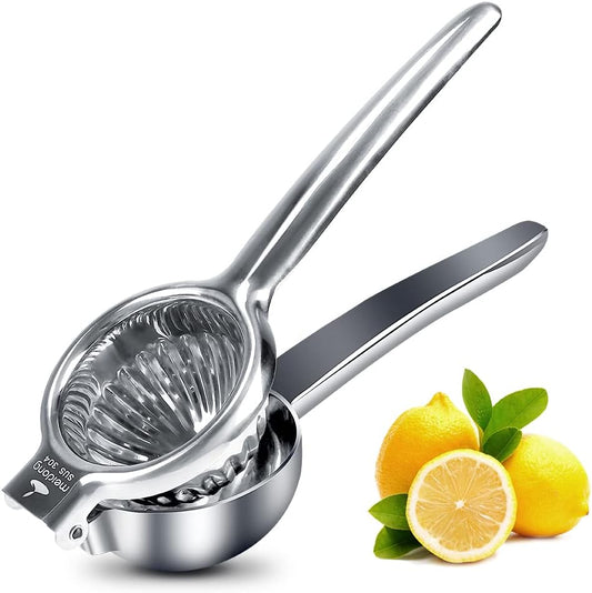 Upgraded Lemon Squeezer Super Stainless Steel 304 Hand Press Juicer Manual Citrus for Juicing Lemon ＆ Limes, Vegetables