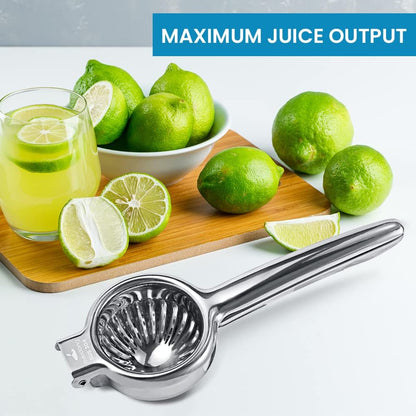 Upgraded Lemon Squeezer Super Stainless Steel 304 Hand Press Juicer Manual Citrus for Juicing Lemon ＆ Limes, Vegetables