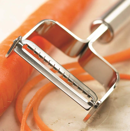 Julienne Peeler with Blade Protector, Stainless Steel Handle