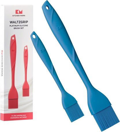 WaltzGrip Platinum Silicone Basting Pastry Brush, Red | Heat-Resistant, For Cooking, Baking, Grilling, Spreading Oil or Butter, Dishwasher-Safe