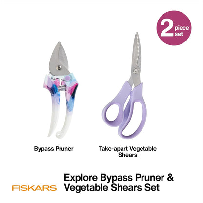 Bypass Pruning Shears, 5/8" Cut Capacity Garden Clippers