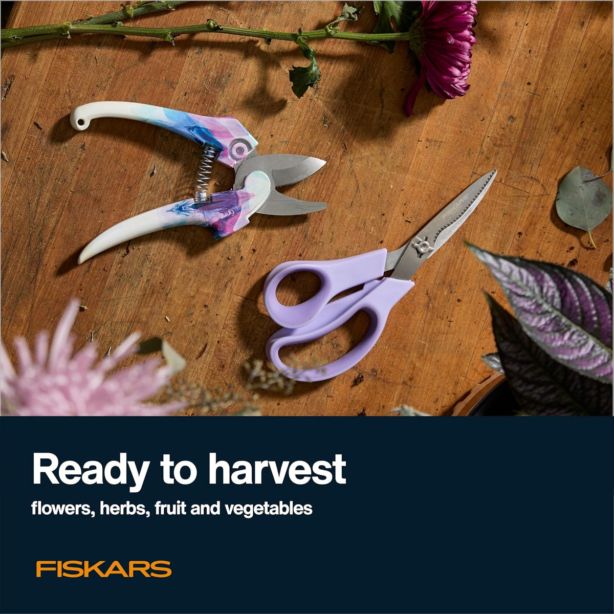 Bypass Pruning Shears, 5/8" Cut Capacity Garden Clippers