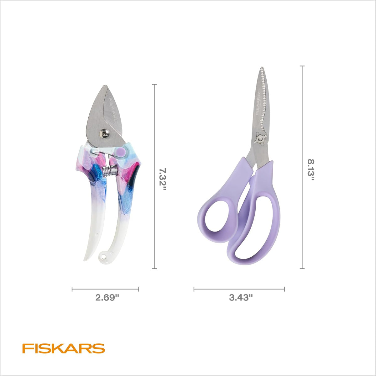 Bypass Pruning Shears, 5/8" Cut Capacity Garden Clippers
