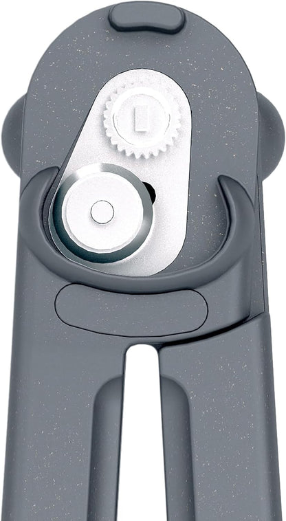 MagiCan Manual Can Opener with Lid Release - Heavy Duty Can Opener - Easy to Use Hand Held - Effortlessly Open Cans - Compact Design - Red