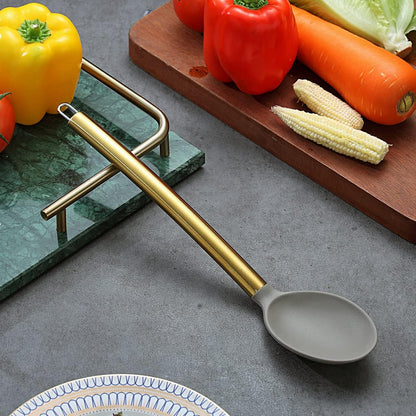 Gold Basting Brush, Non-stick Silicone Kitchen Brush For Cooking With Titanium Gold Plating Handle, Barbeque Brush, Pastry Brush, BBQ Brush, Dishwasher Safe, Easy to Clean