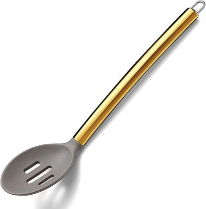 Gold Basting Brush, Non-stick Silicone Kitchen Brush For Cooking With Titanium Gold Plating Handle, Barbeque Brush, Pastry Brush, BBQ Brush, Dishwasher Safe, Easy to Clean