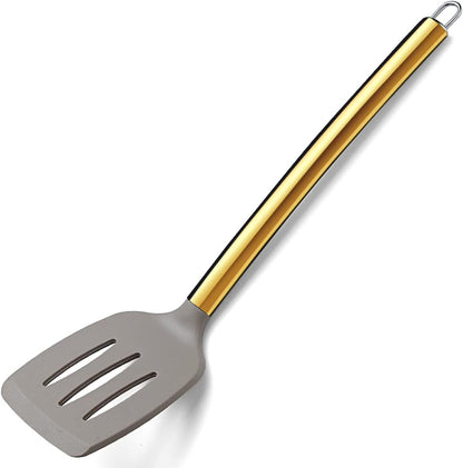 Gold Basting Brush, Non-stick Silicone Kitchen Brush For Cooking With Titanium Gold Plating Handle, Barbeque Brush, Pastry Brush, BBQ Brush, Dishwasher Safe, Easy to Clean