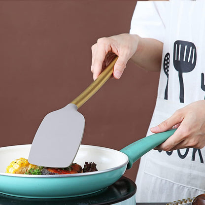 Gold Basting Brush, Non-stick Silicone Kitchen Brush For Cooking With Titanium Gold Plating Handle, Barbeque Brush, Pastry Brush, BBQ Brush, Dishwasher Safe, Easy to Clean