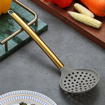 Gold Basting Brush, Non-stick Silicone Kitchen Brush For Cooking With Titanium Gold Plating Handle, Barbeque Brush, Pastry Brush, BBQ Brush, Dishwasher Safe, Easy to Clean