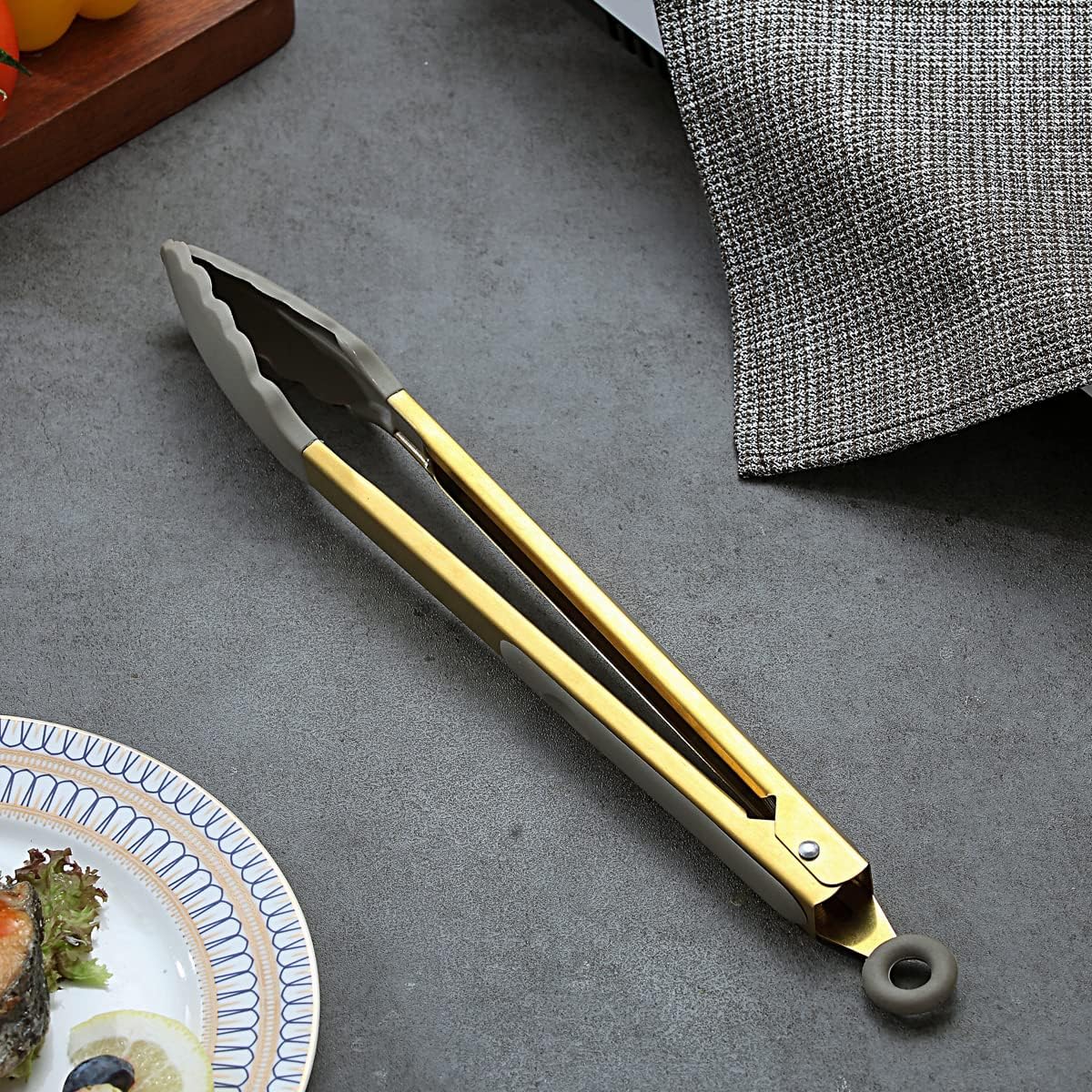 Gold Basting Brush, Non-stick Silicone Kitchen Brush For Cooking With Titanium Gold Plating Handle, Barbeque Brush, Pastry Brush, BBQ Brush, Dishwasher Safe, Easy to Clean