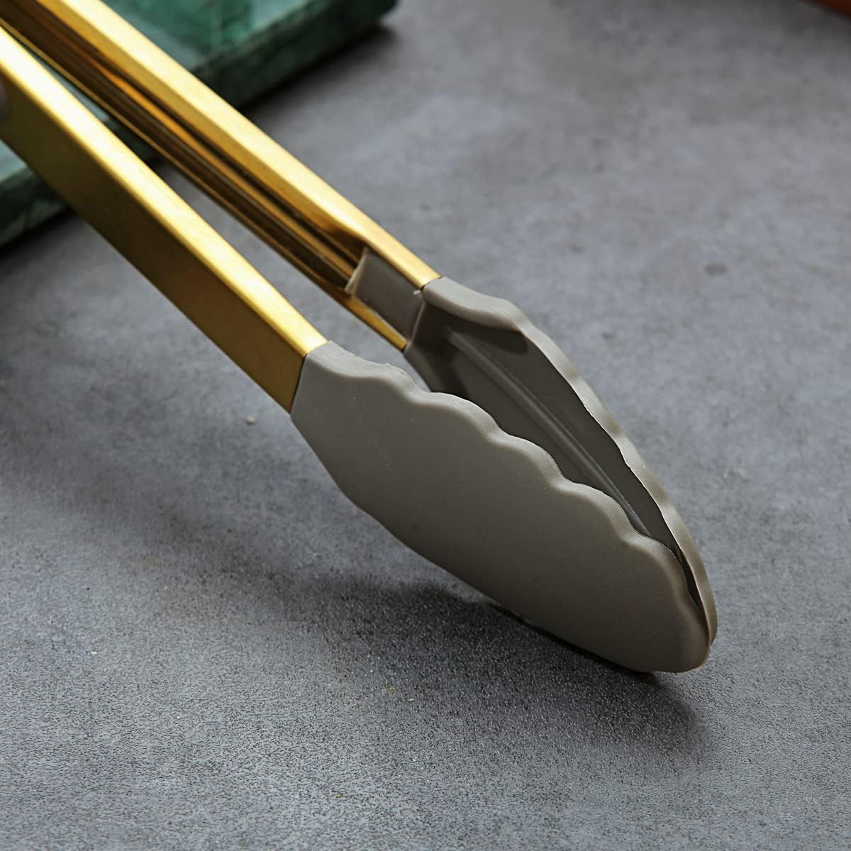 Gold Basting Brush, Non-stick Silicone Kitchen Brush For Cooking With Titanium Gold Plating Handle, Barbeque Brush, Pastry Brush, BBQ Brush, Dishwasher Safe, Easy to Clean