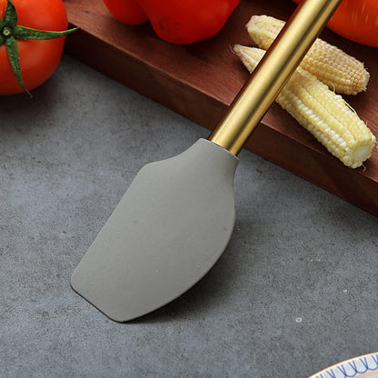 Gold Basting Brush, Non-stick Silicone Kitchen Brush For Cooking With Titanium Gold Plating Handle, Barbeque Brush, Pastry Brush, BBQ Brush, Dishwasher Safe, Easy to Clean