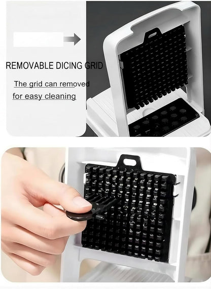 25-in-1 Vegetable Chopper with Container, Interchangeable Blades