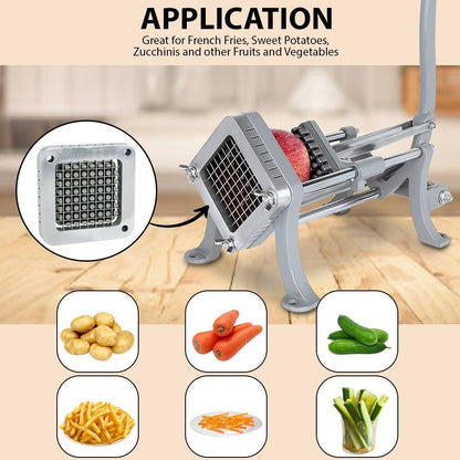 3-Hole 3/8" Cutting Frame Replacement Blade and Pushing Block Kit for French Fry Cutter