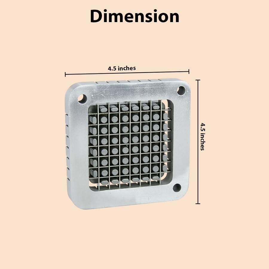 3-Hole 3/8" Cutting Frame Replacement Blade and Pushing Block Kit for French Fry Cutter
