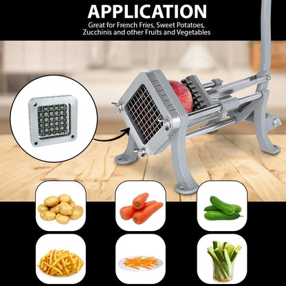 3-Hole 3/8" Cutting Frame Replacement Blade and Pushing Block Kit for French Fry Cutter
