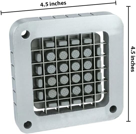 3-Hole 3/8" Cutting Frame Replacement Blade and Pushing Block Kit for French Fry Cutter