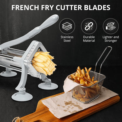 3-Hole 3/8" Cutting Frame Replacement Blade and Pushing Block Kit for French Fry Cutter