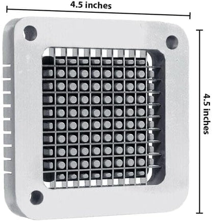 3-Hole 3/8" Cutting Frame Replacement Blade and Pushing Block Kit for French Fry Cutter