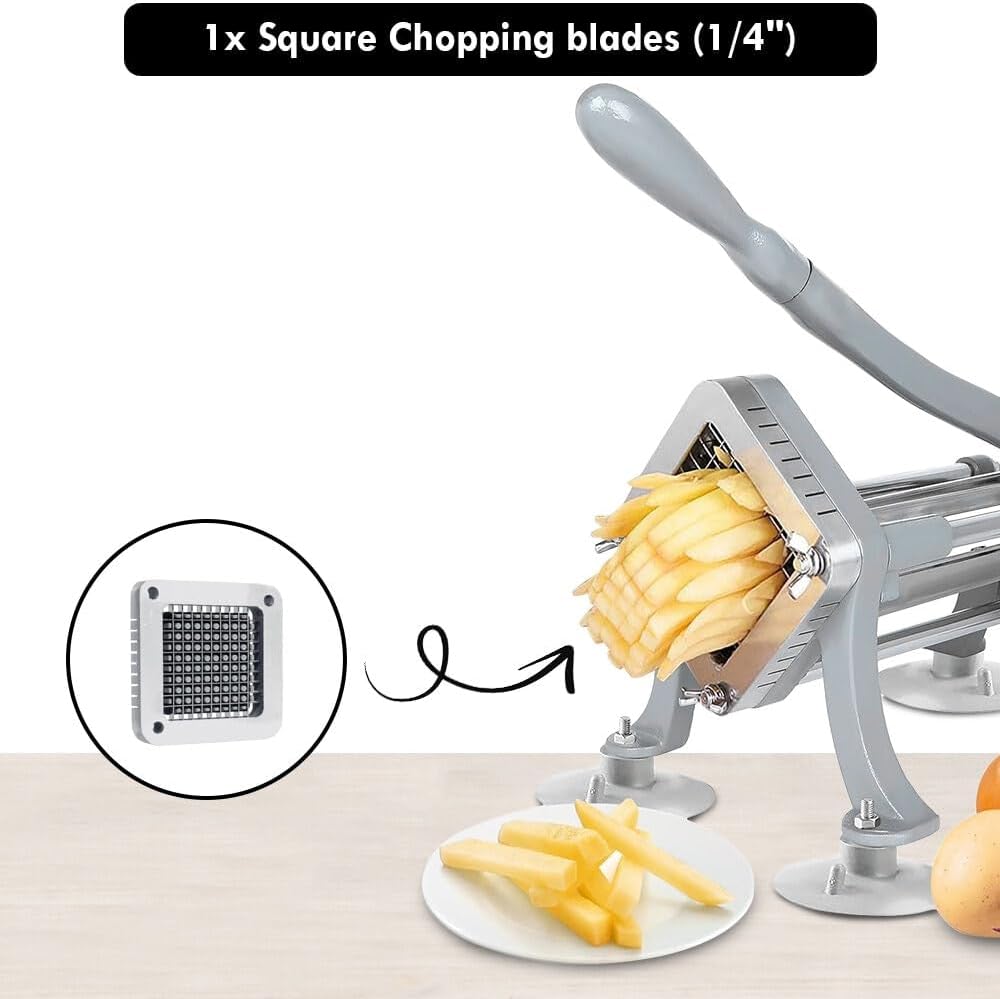 3-Hole 3/8" Cutting Frame Replacement Blade and Pushing Block Kit for French Fry Cutter