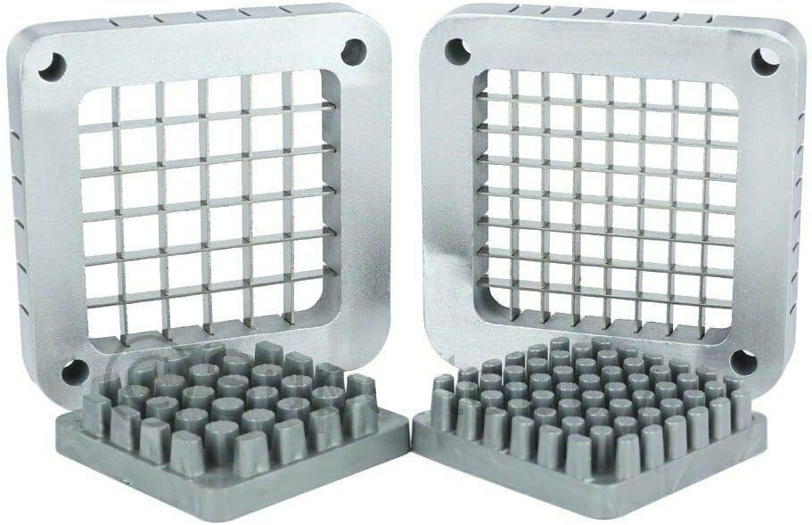 3-Hole 3/8" Cutting Frame Replacement Blade and Pushing Block Kit for French Fry Cutter
