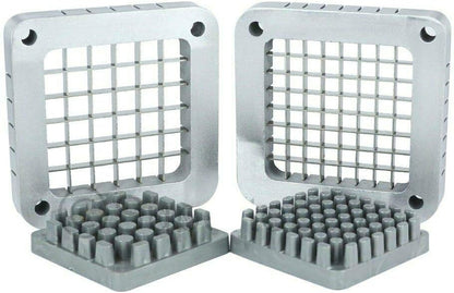 3-Hole 3/8" Cutting Frame Replacement Blade and Pushing Block Kit for French Fry Cutter