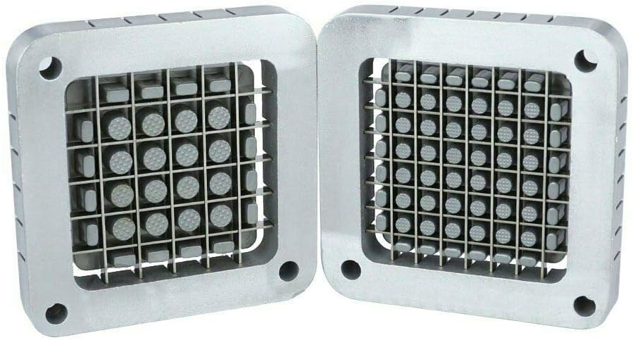 3-Hole 3/8" Cutting Frame Replacement Blade and Pushing Block Kit for French Fry Cutter